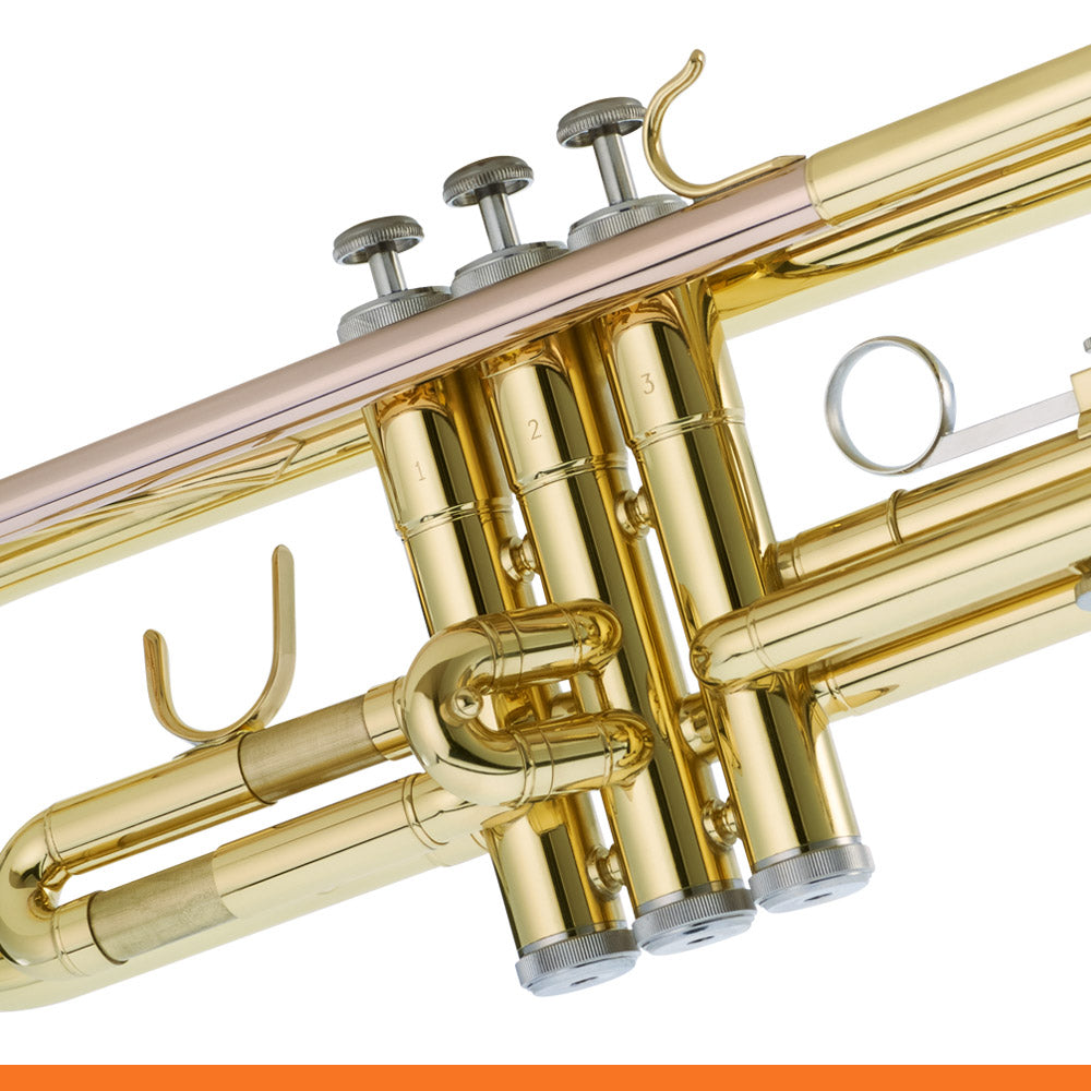 Libretto Gold Lacquer Bb Student Trumpet, TR002