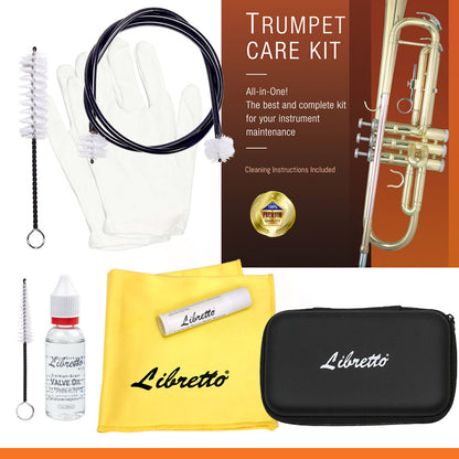 Libretto Trumpet (Cornet) All-Inclusive Cleaning Kit w/ EVA Case, AC004-9