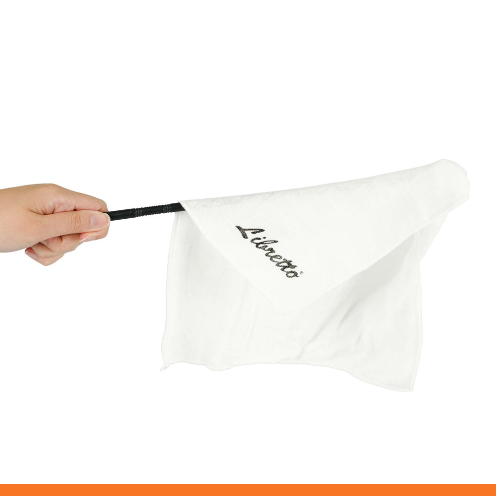 Libretto Flute Cleaning Kit with Silver Polishing Cloth, Cleaning Rod, and Lint-Free Cotton Cloth, 3pcs, AC005-4