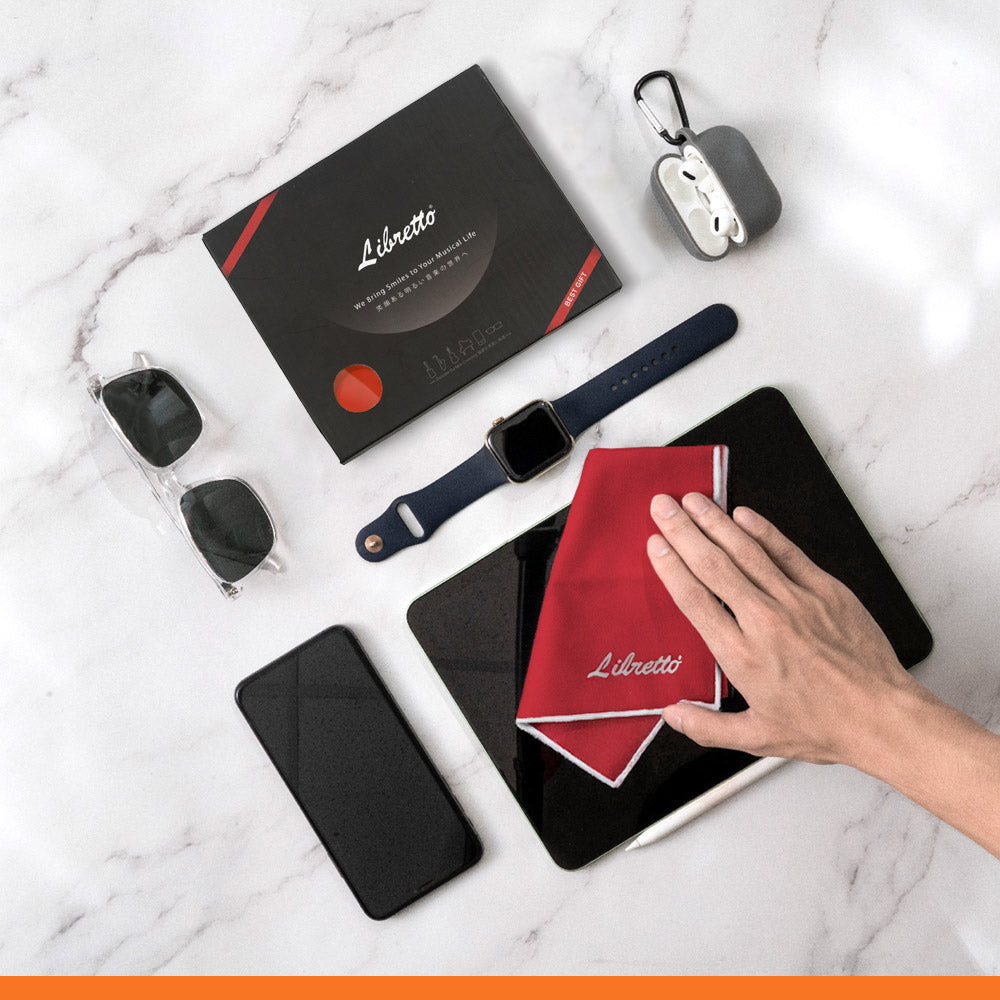 Libretto Microfiber Polish Cloth (Red), AC036-SL